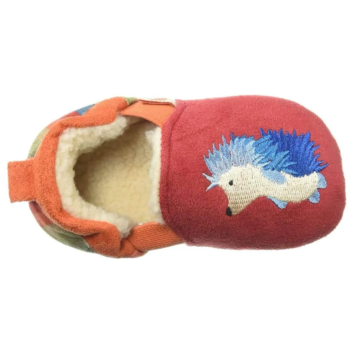 Acorn Kids' Moccasins Slipperss - Easy-On Animal Red Hedgehog, TS | A10128RHGTS