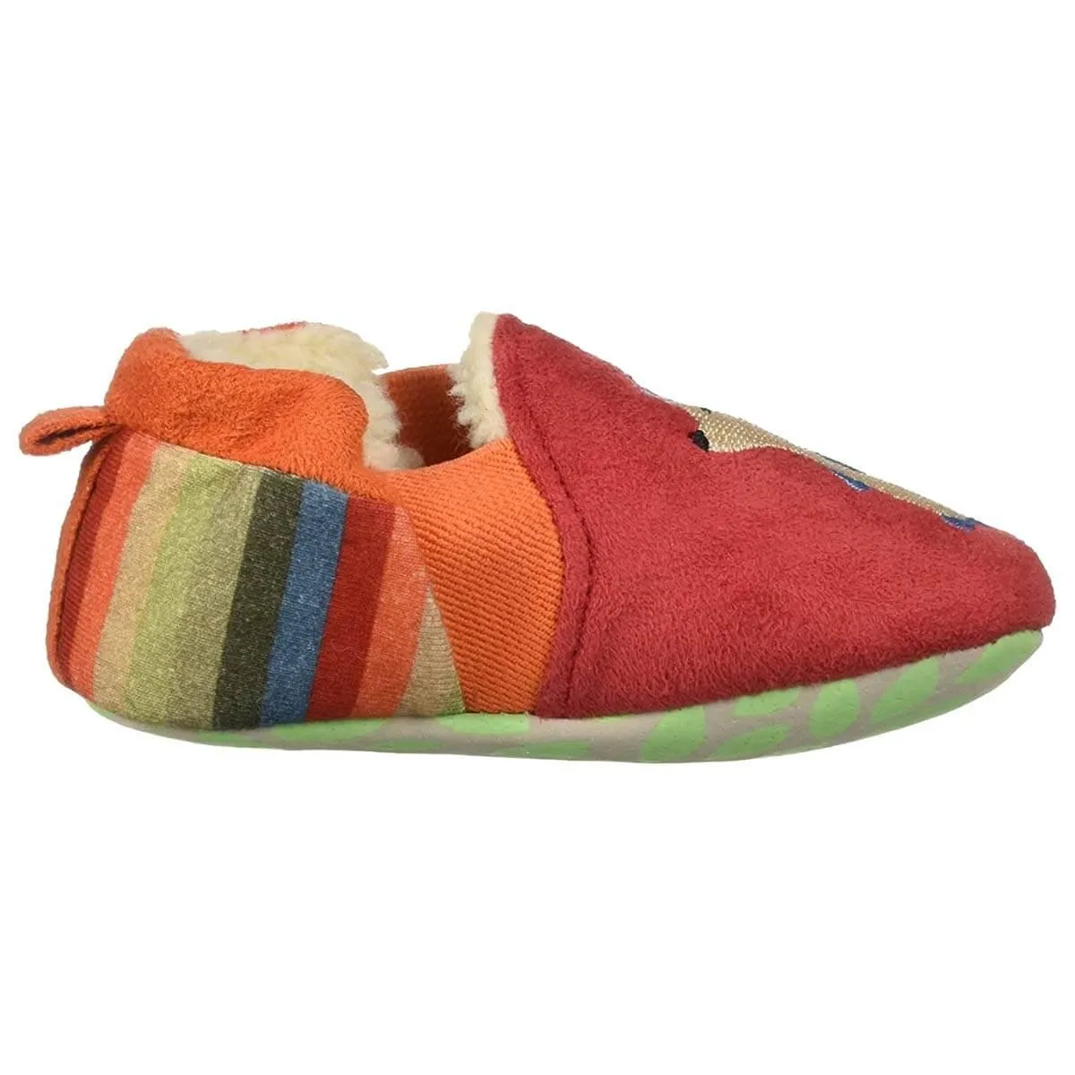 Acorn Kids' Moccasins Slipperss - Easy-On Animal Red Hedgehog, TS | A10128RHGTS