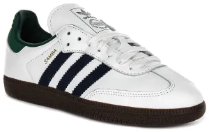 Adidas Samba OG In White Navy Green for Women