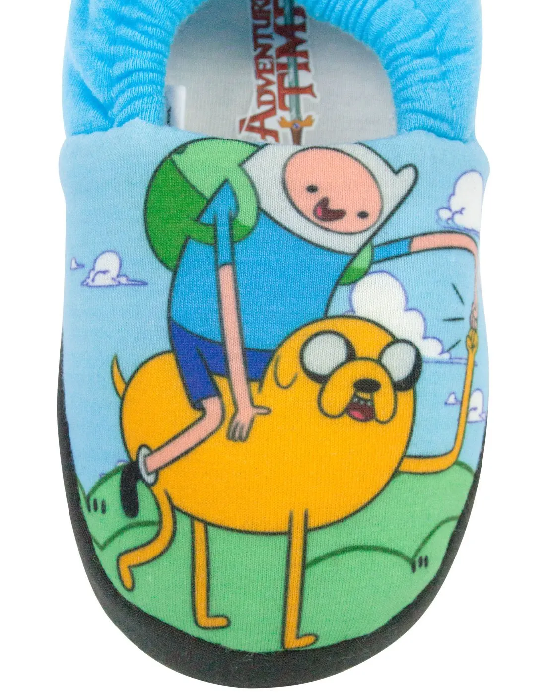 Adventure Time Finn and Jake Boy's Slippers - Blue