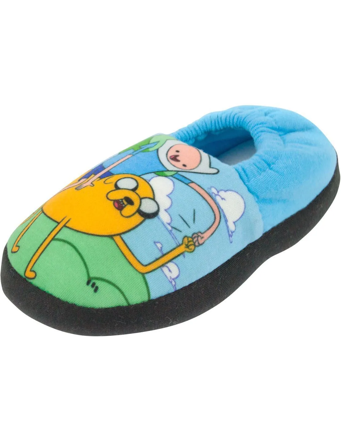 Adventure Time Finn and Jake Boy's Slippers - Blue