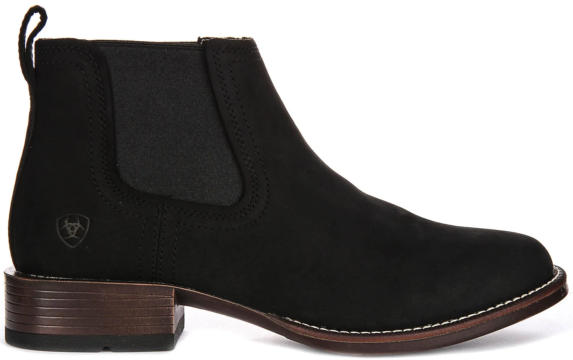 Ariat Booker Ultra Round Toe Chelsea In Black For Men