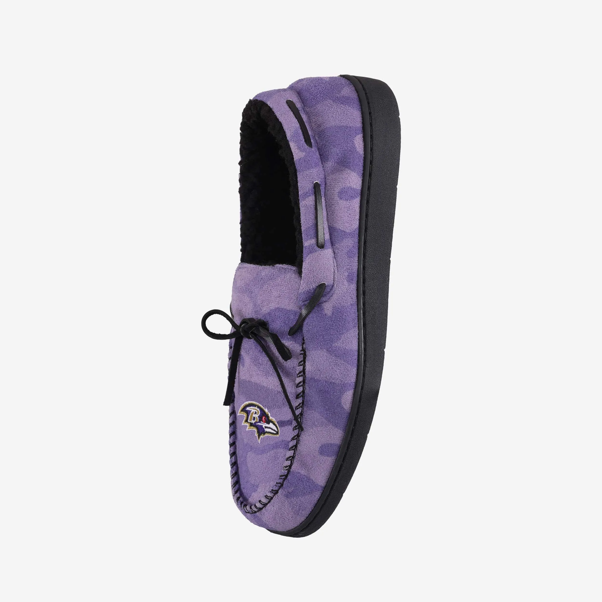 Baltimore Ravens Printed Camo Moccasin Slipper