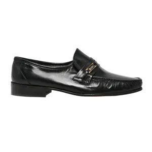 Barker August Black Leather Mocassin