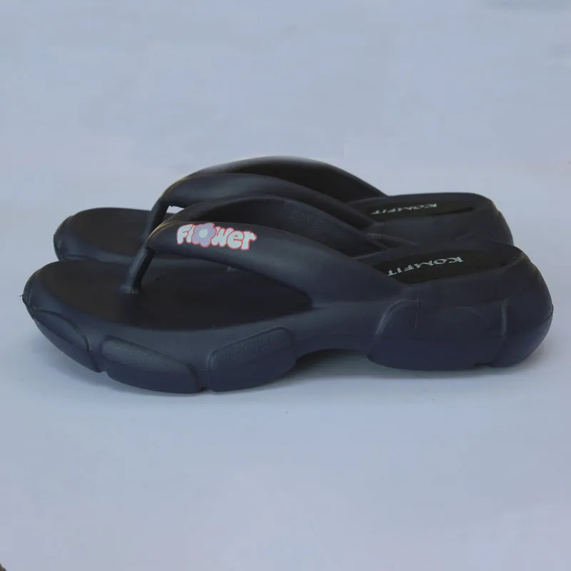 Black Soft Slippers for women