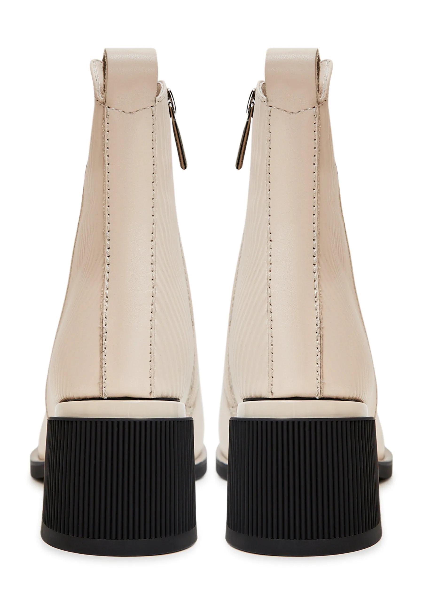 Casual Ankle Boots - Beige