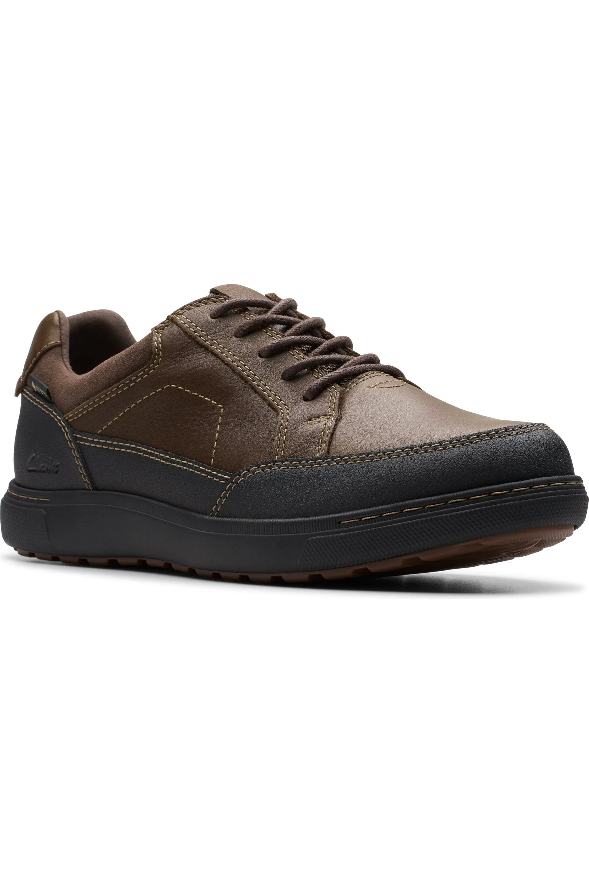 Clarks Mapstone Lo GTX in Dark Brown