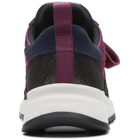 Clarks Womens Trainer Dashlite Jazz Merlot Combi