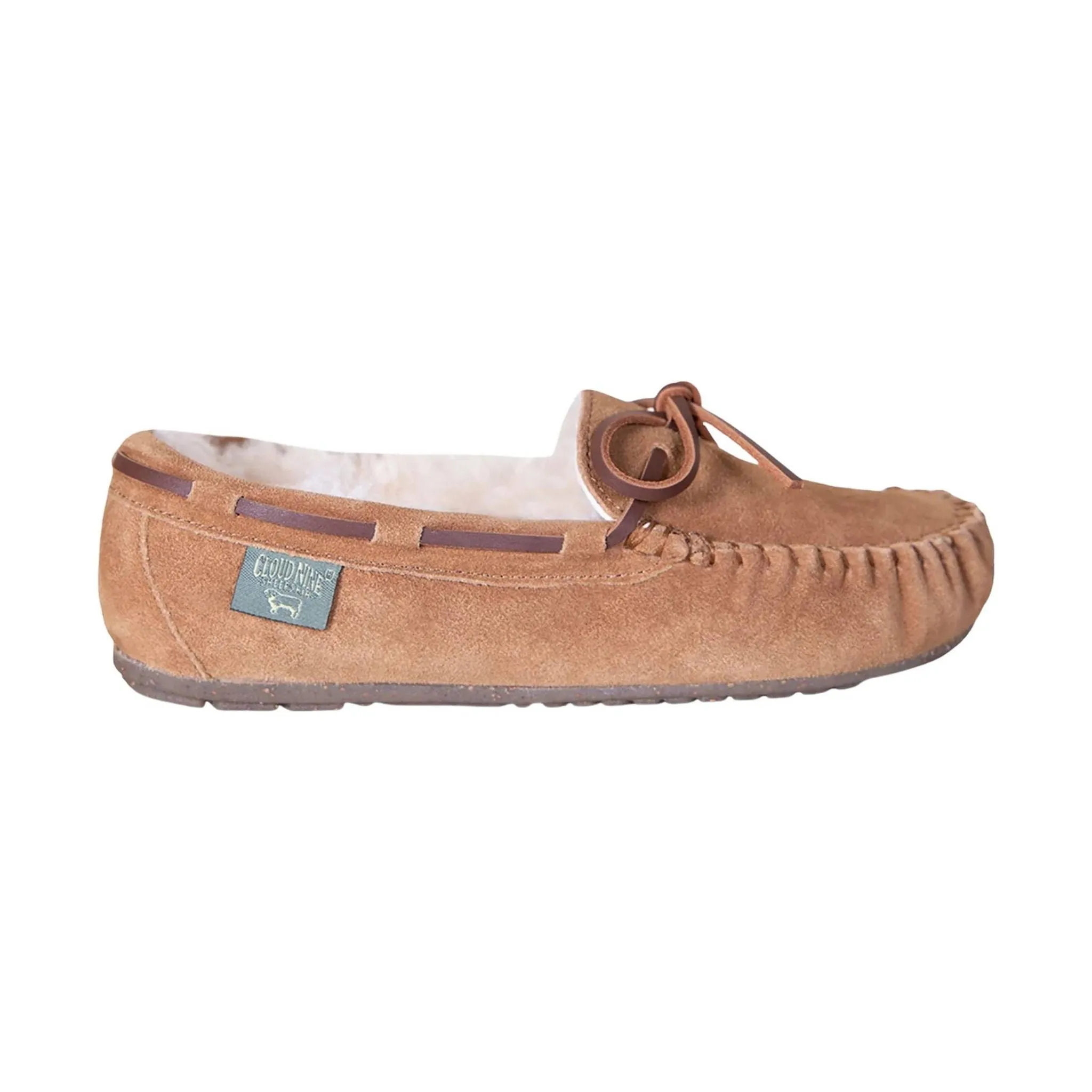 Cloud Nine Women's Moccasins Slippers - Chestnut