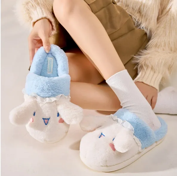 Cute Fuzzy House Slippers