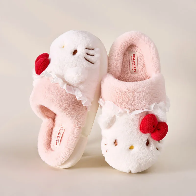 Cute Fuzzy House Slippers