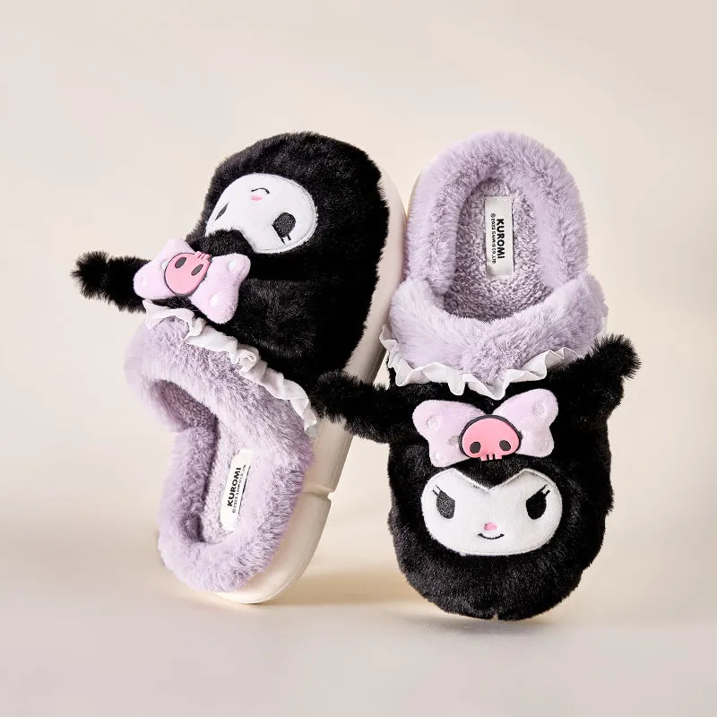 Cute Fuzzy House Slippers