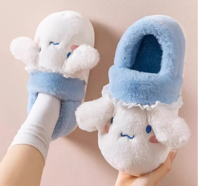 Cute Fuzzy House Slippers