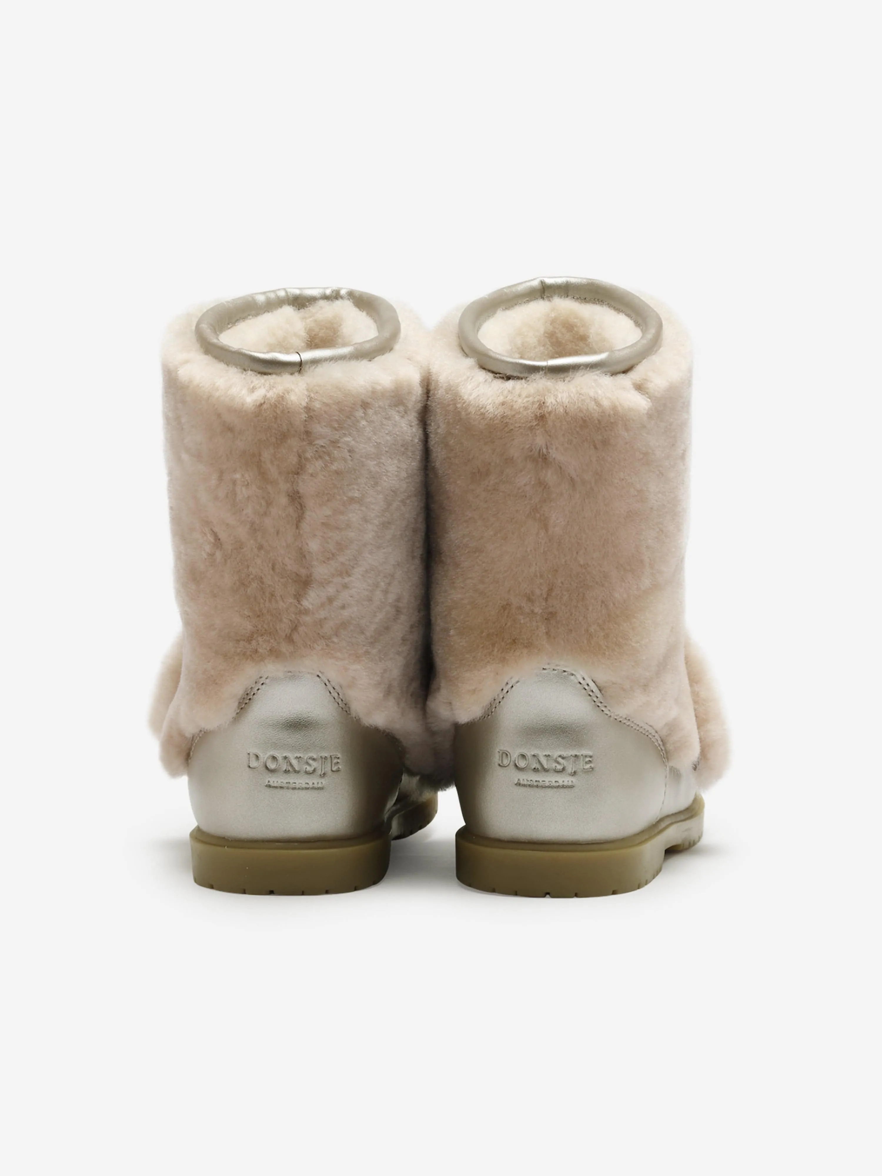 Donsje Girls Wadudu Exclusive Poodle Boots in Beige