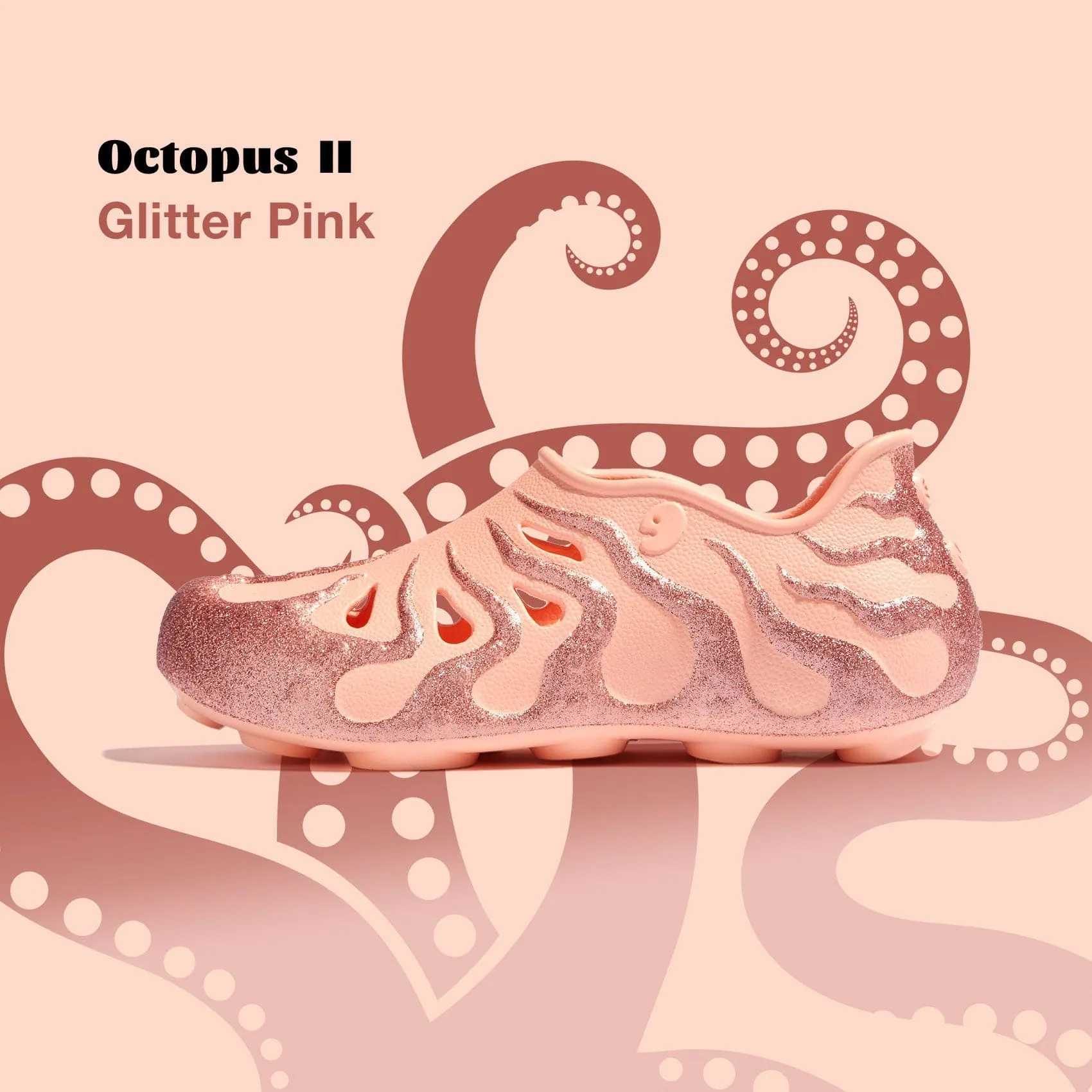 Glitter Pink Octopus II Women