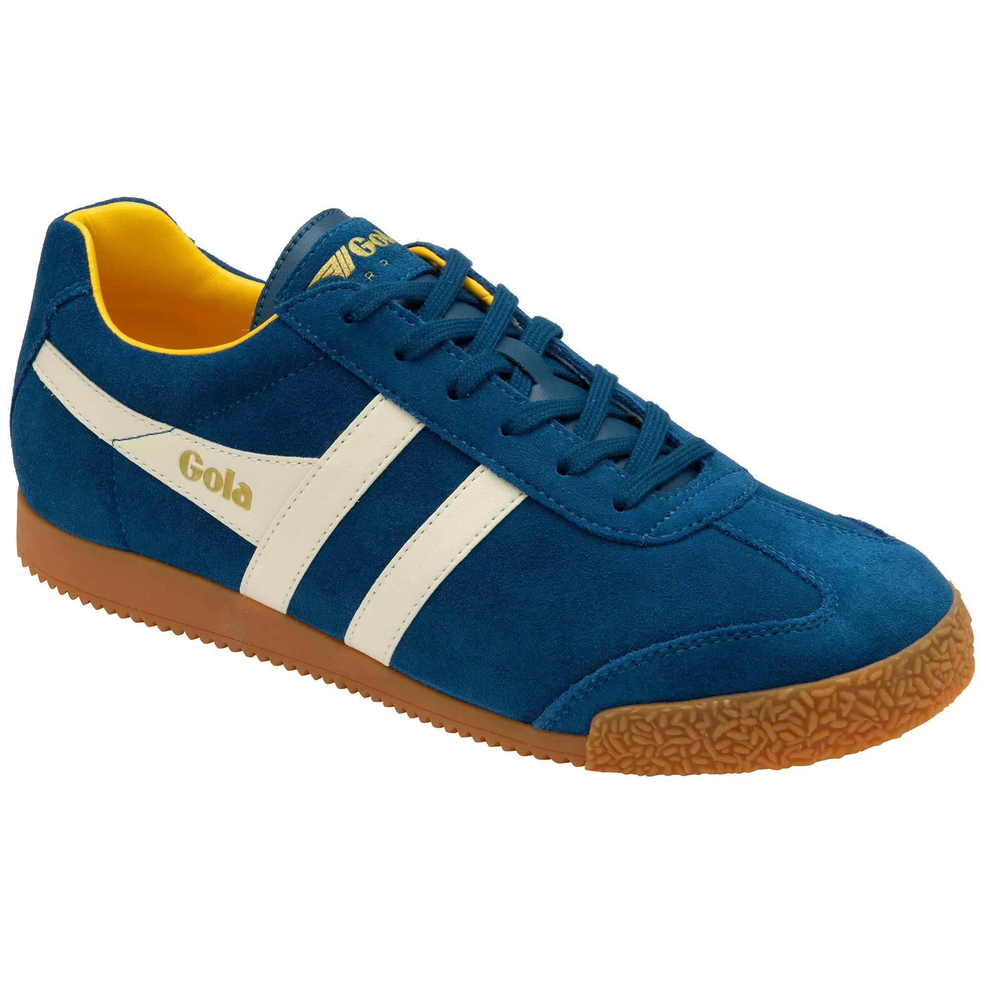 Gola Mens Sneaker Harrier Suede Marine Blue/Off White/Sun