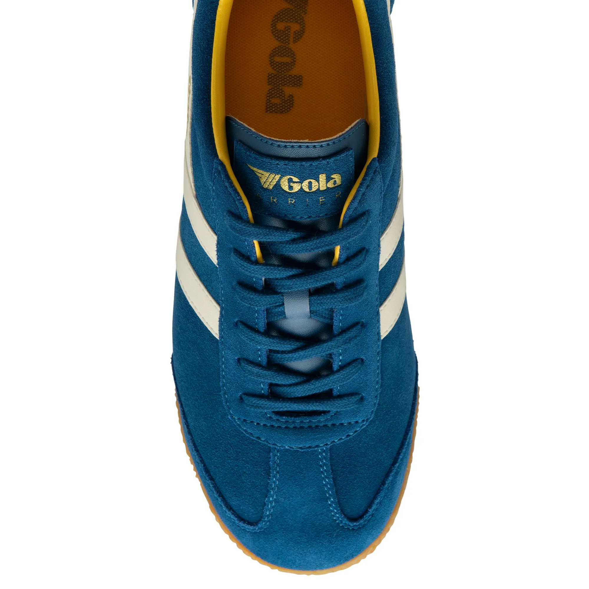 Gola Mens Sneaker Harrier Suede Marine Blue/Off White/Sun