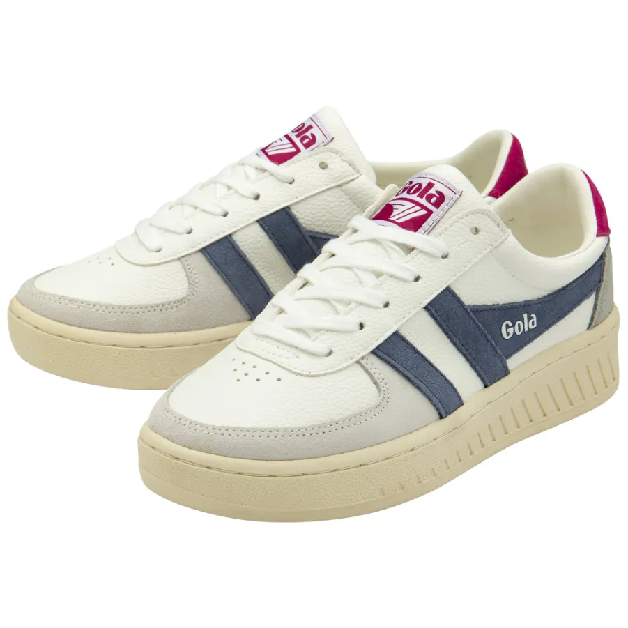 Gola Womens Sneaker Grandslam Trident White/Moonlight/Fuchsia