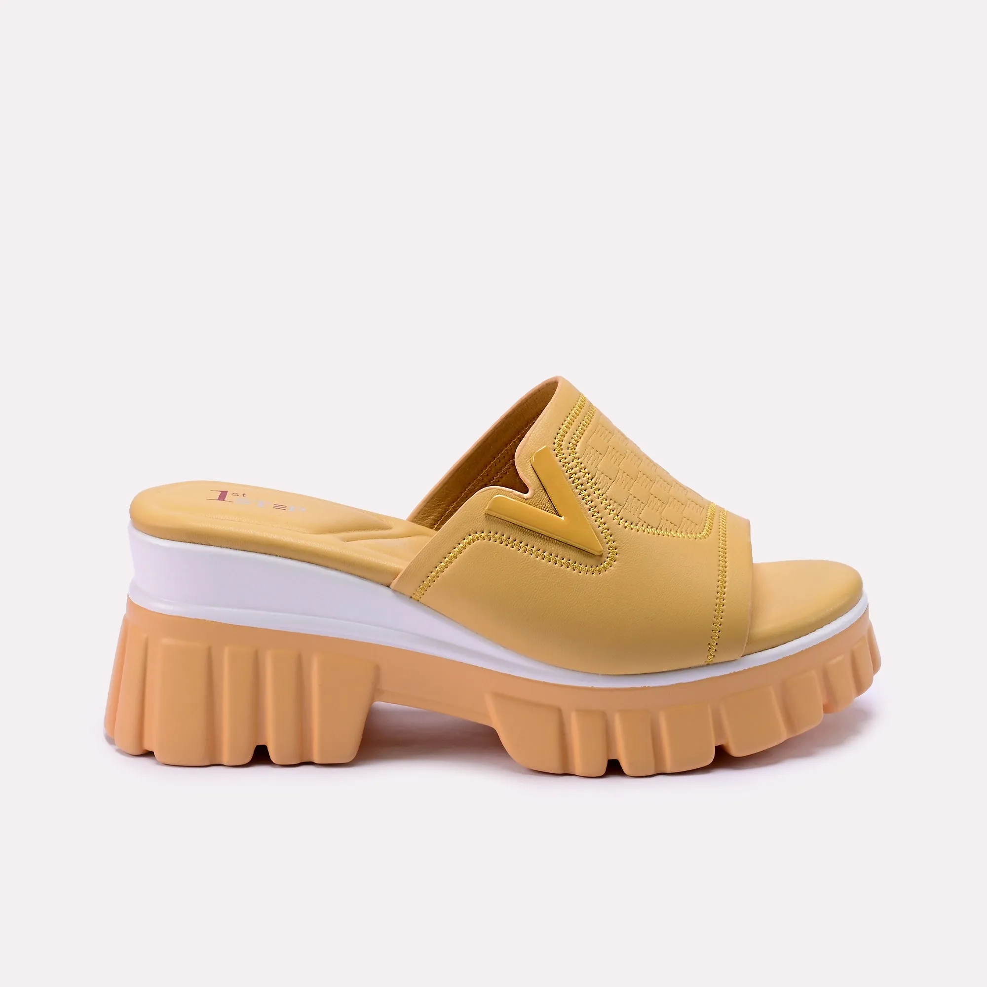 Grace Yellow Thick Sole Slippers 0412278