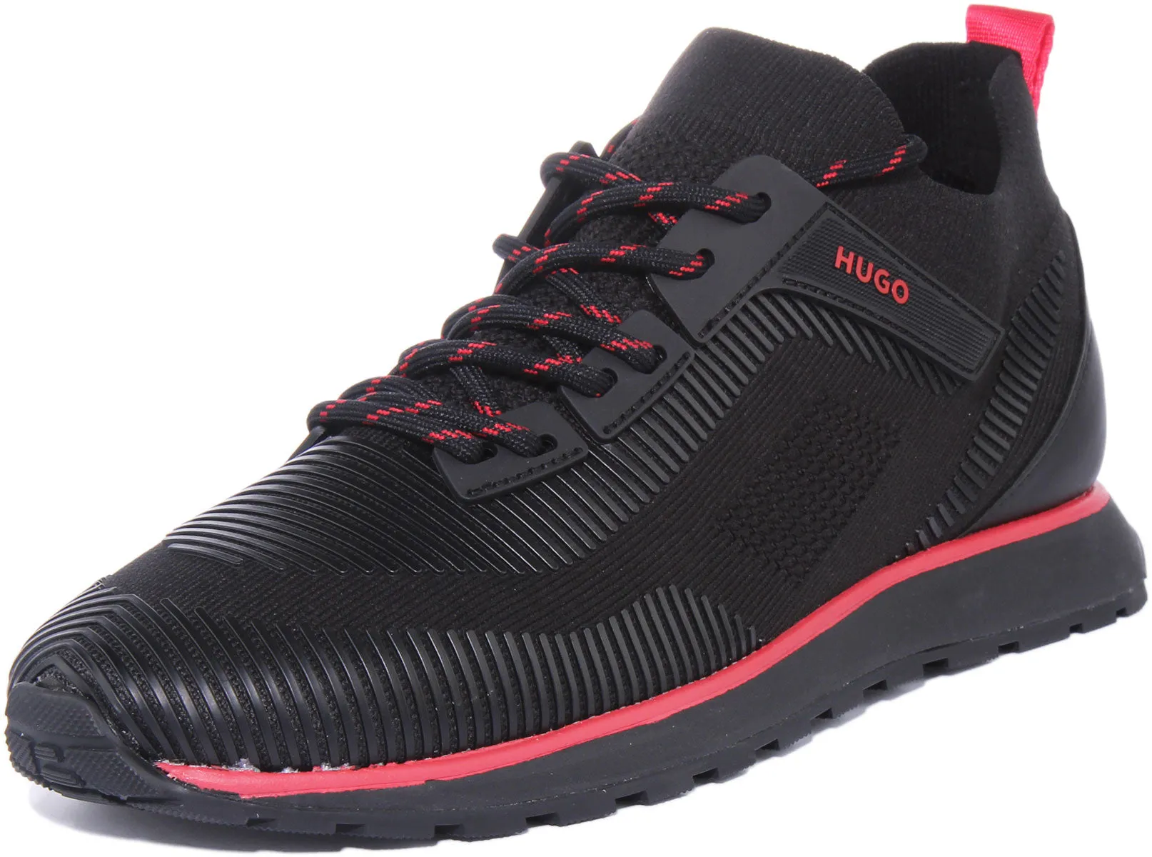 Hugo Icelin Run In Black Red For Men