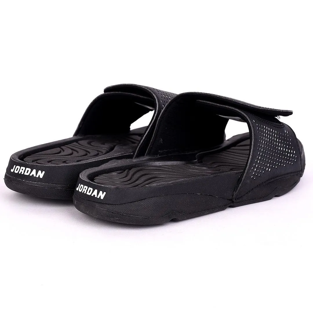 JD Hydro VRetro Black with Dotted White Men's Slide