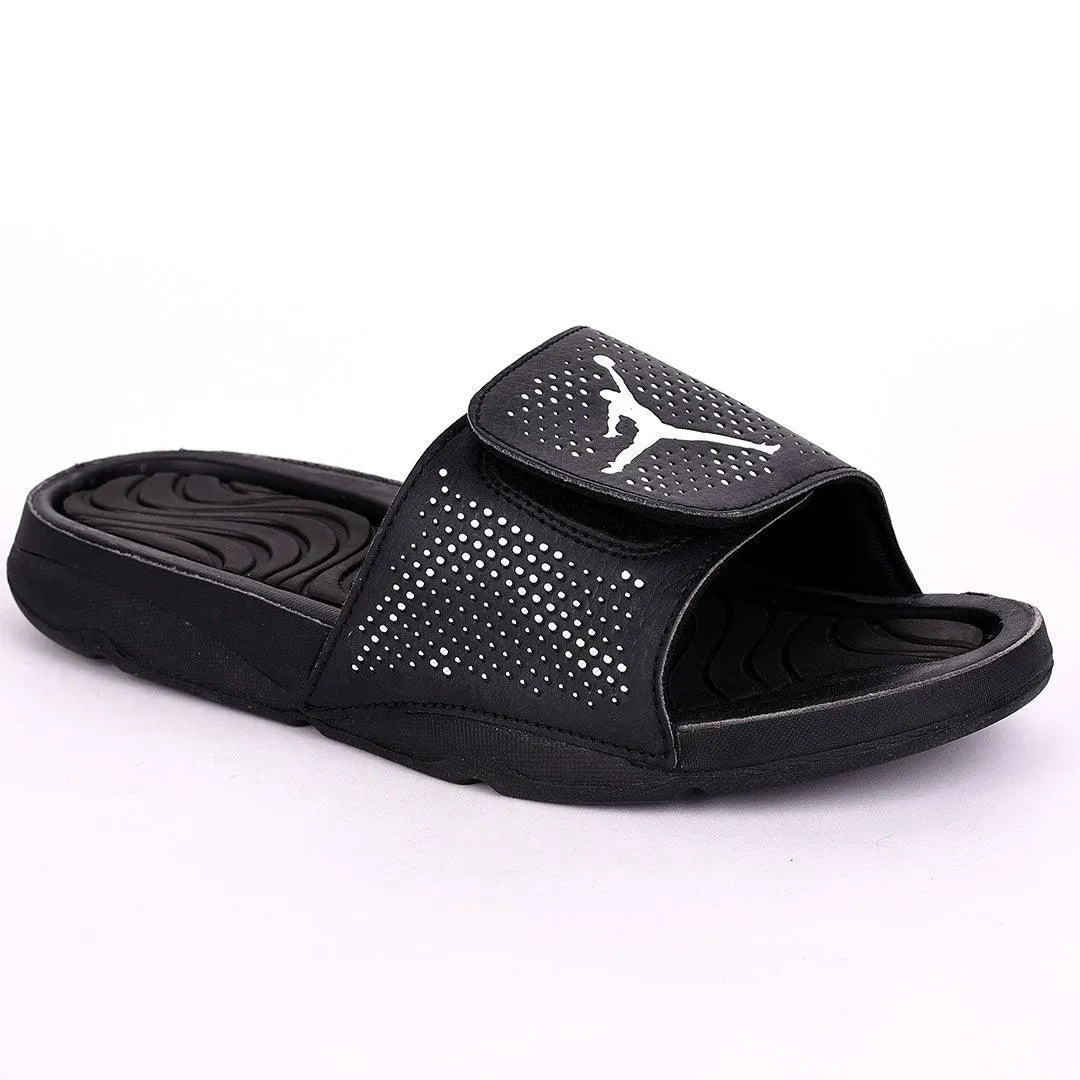 JD Hydro VRetro Black with Dotted White Men's Slide