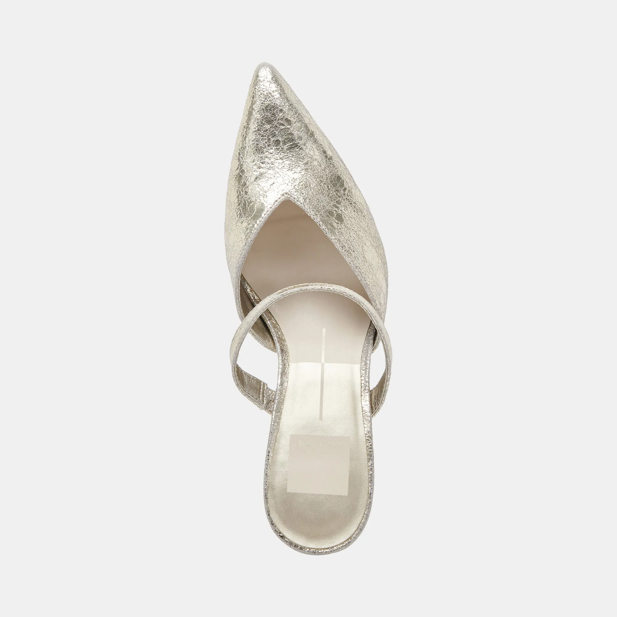 KANIKA HEELS PLATINUM DISTRESSED LEATHER