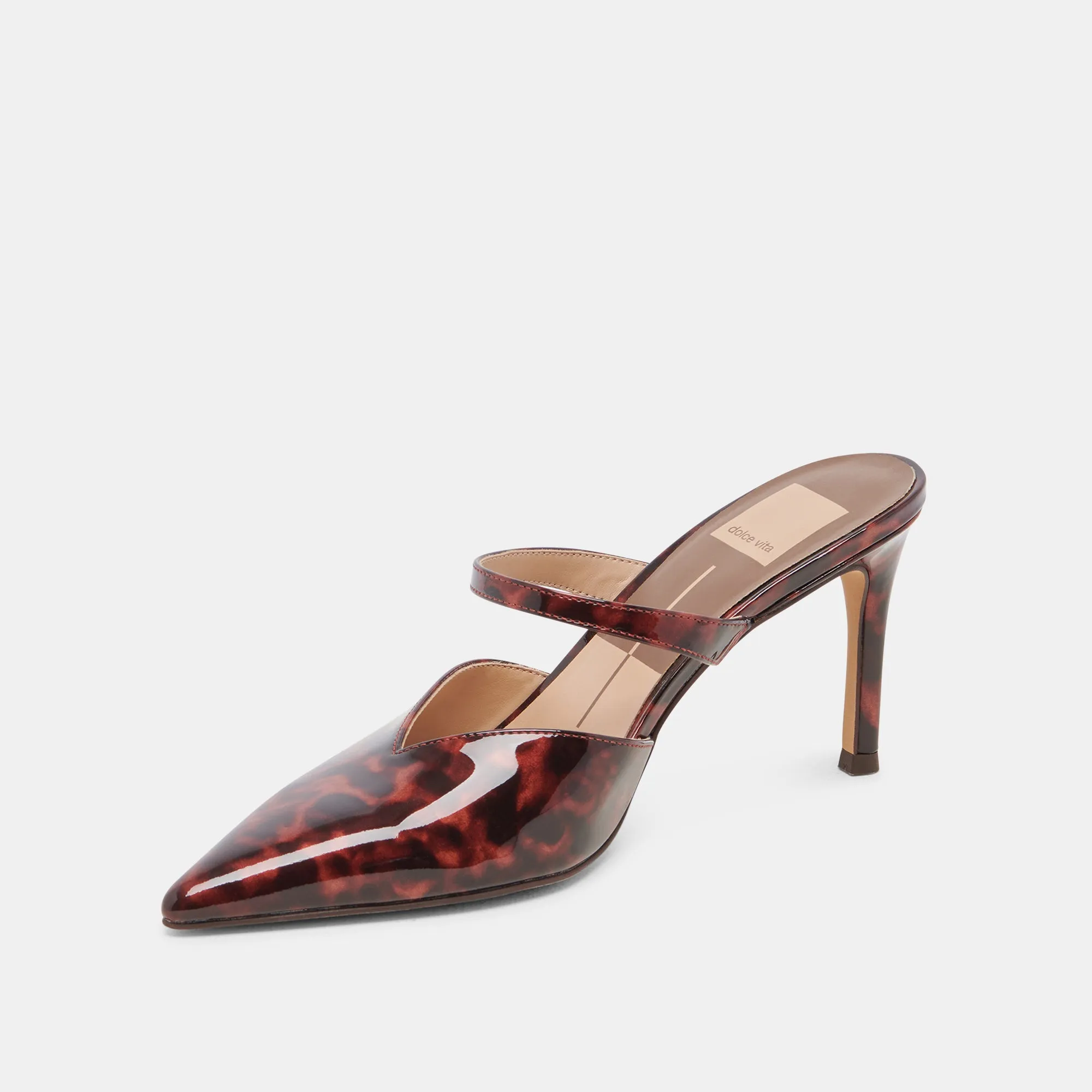 KANIKA HEELS TORTOISE PATENT LEATHER