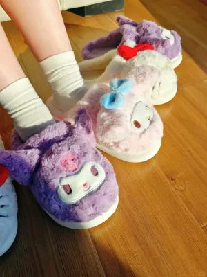 Kawaii Anime Fuzzy Slippers