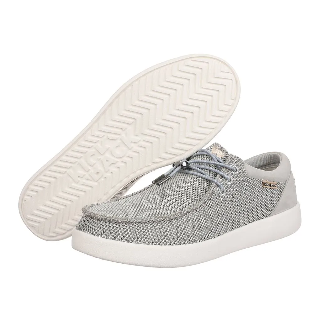 KickBack Men's Slip On Shoes - Haven Mesh Silver Grey