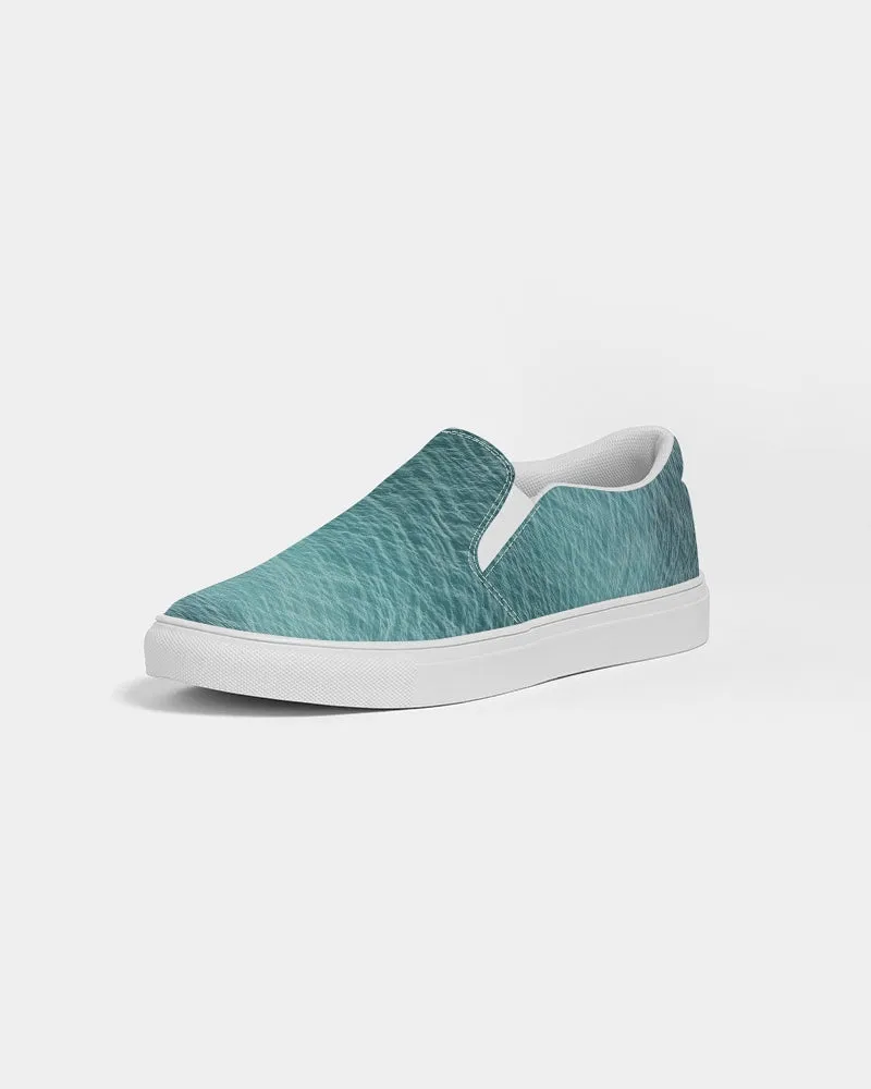 Lake Michigan Blue Women's Slip-On Canvas Shoe