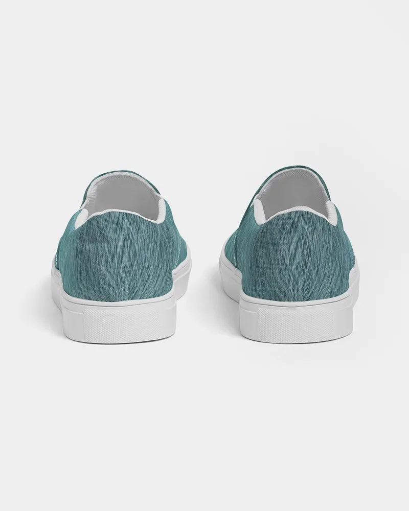 Lake Michigan Blue Women's Slip-On Canvas Shoe