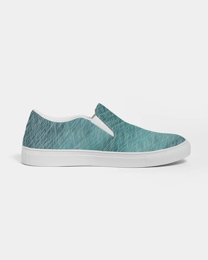 Lake Michigan Blue Women's Slip-On Canvas Shoe