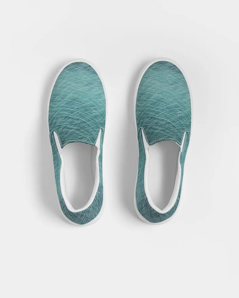 Lake Michigan Blue Women's Slip-On Canvas Shoe