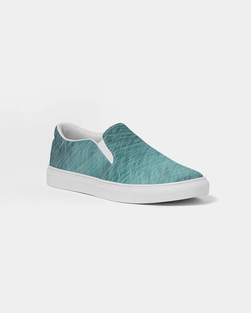 Lake Michigan Blue Women's Slip-On Canvas Shoe