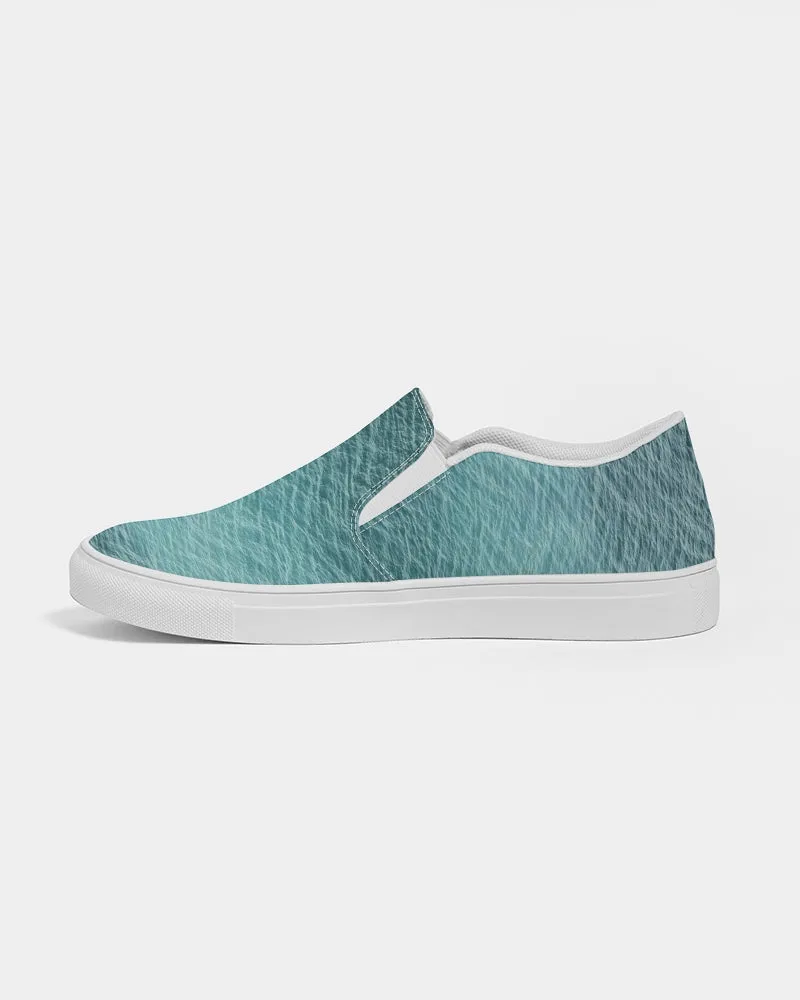 Lake Michigan Blue Women's Slip-On Canvas Shoe