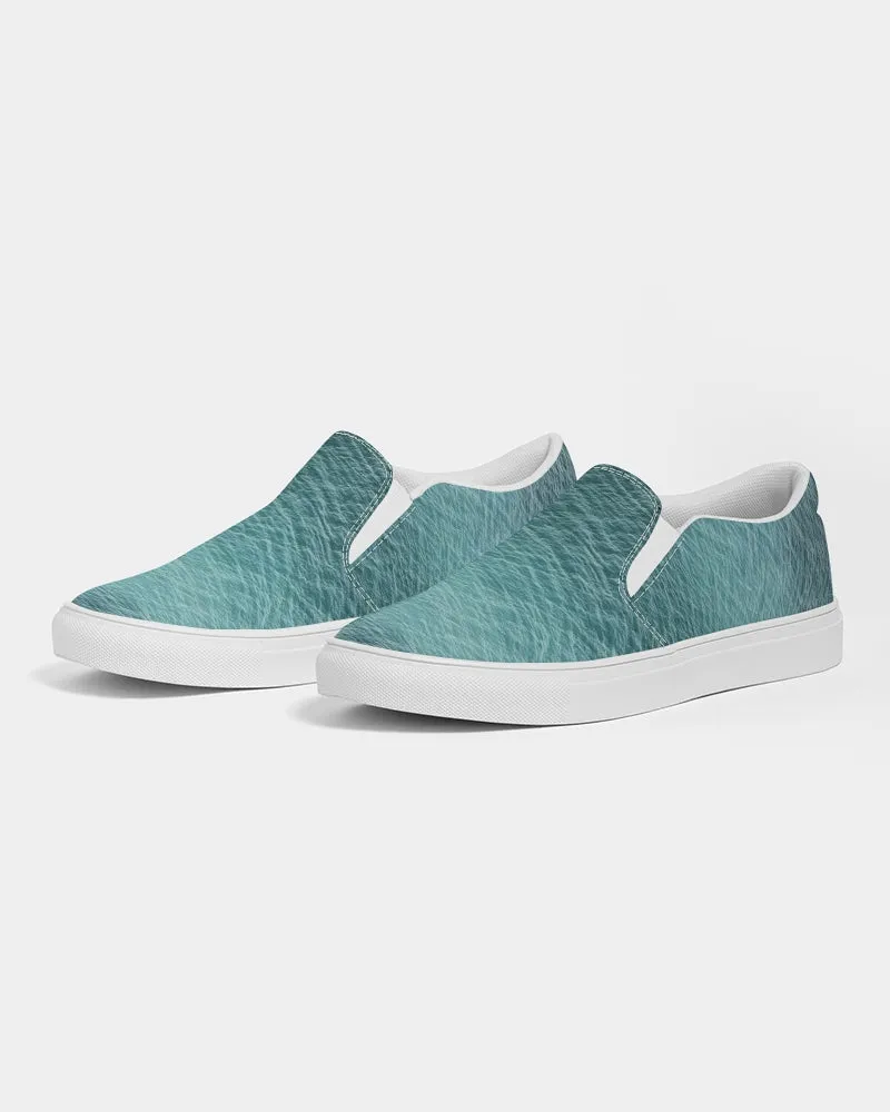 Lake Michigan Blue Women's Slip-On Canvas Shoe