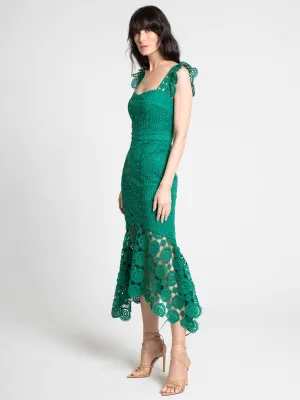 Lena Crochet Lace High-Low Midi dress - Brands We Love