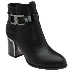 Lotus Adelaide Ladies Black Side Zip Ankle Boots