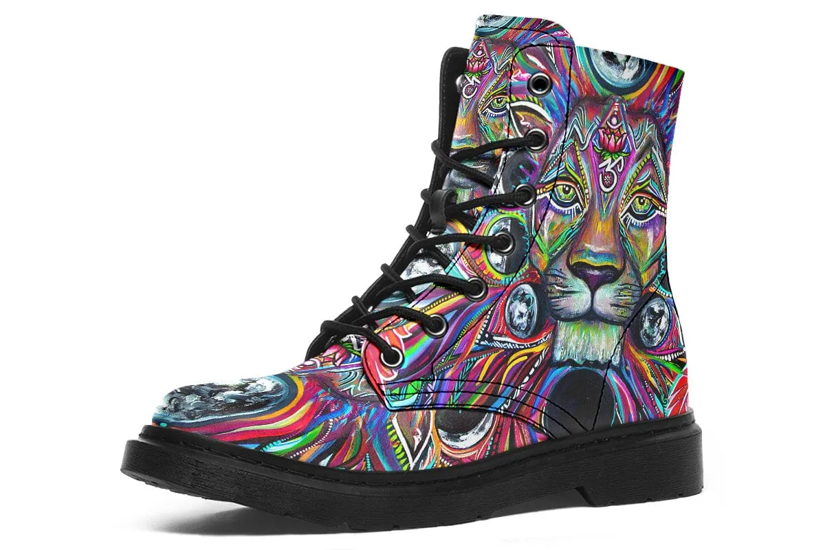 Lunar Lion Combat Boots