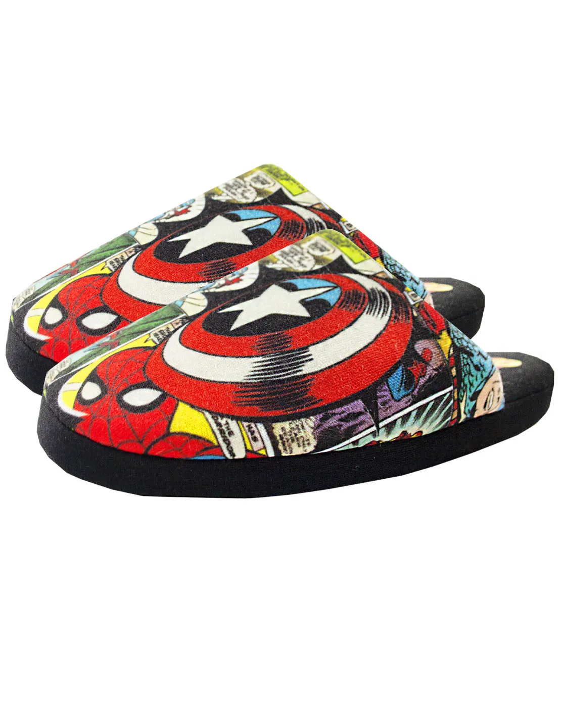 Marvel Avengers Comic Kid's Polyester Slippers - Multi-Coloured