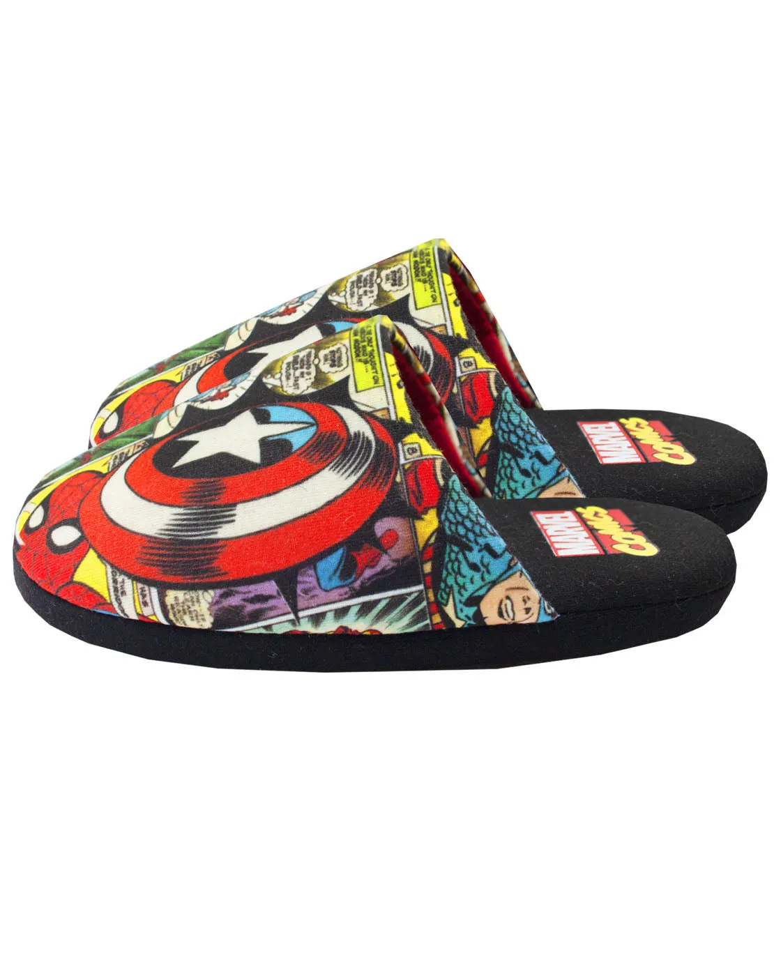 Marvel Avengers Comic Kid's Polyester Slippers - Multi-Coloured