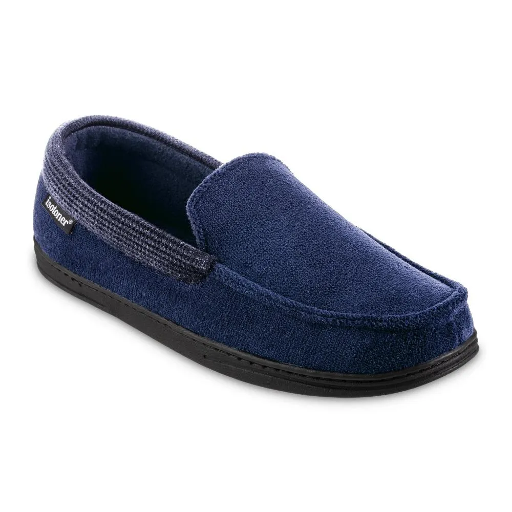 Men's Microterry and Waffle Travis Moccasin Slippers