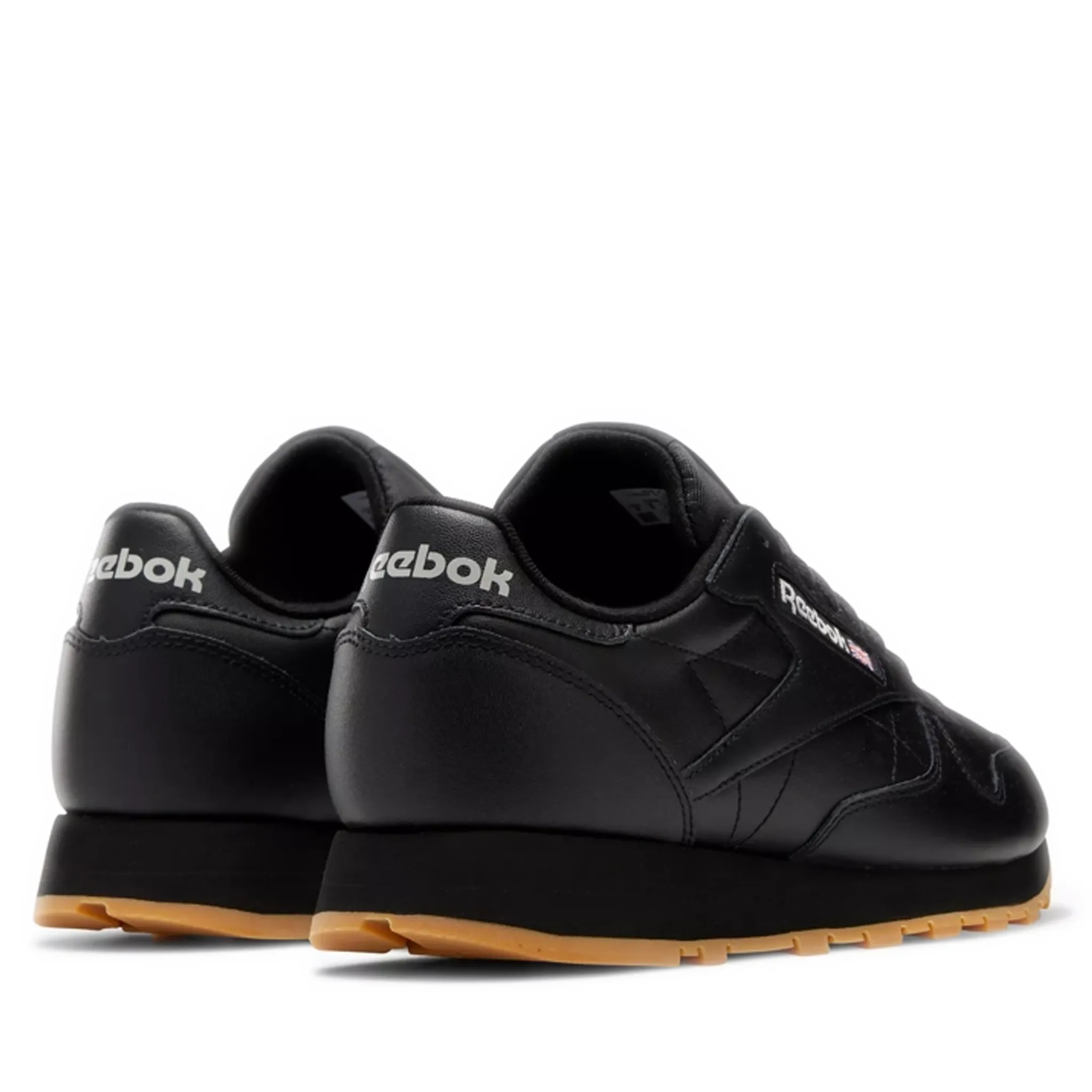 Men's Reebok Classic Leather Shoes - Core Black / Pure Grey 5 / Reebok Rubber Gum-03