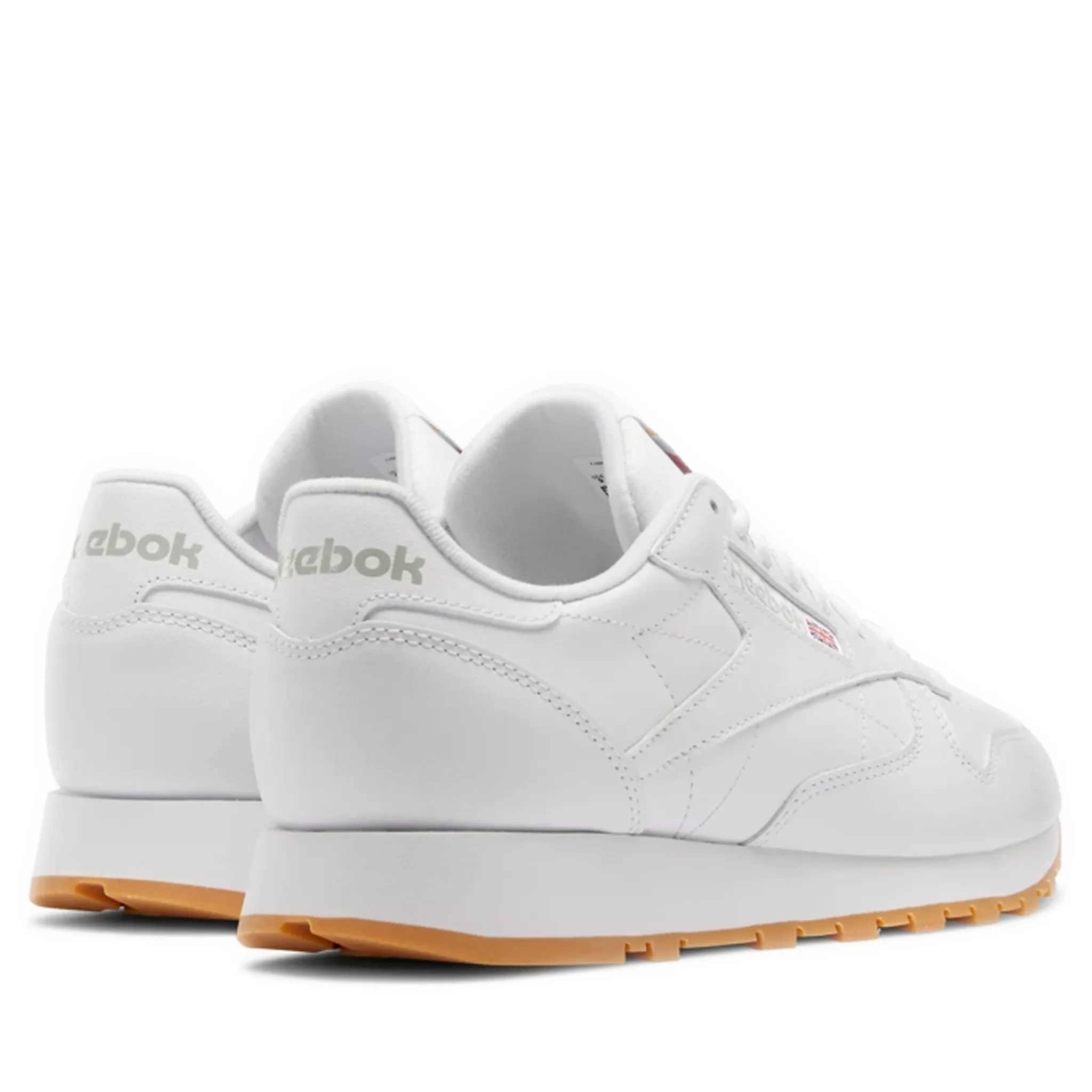 Men's Reebok Classic Leather Shoes - Ftwr White/Pure Grey 3/Reebok Rubber Gum-03