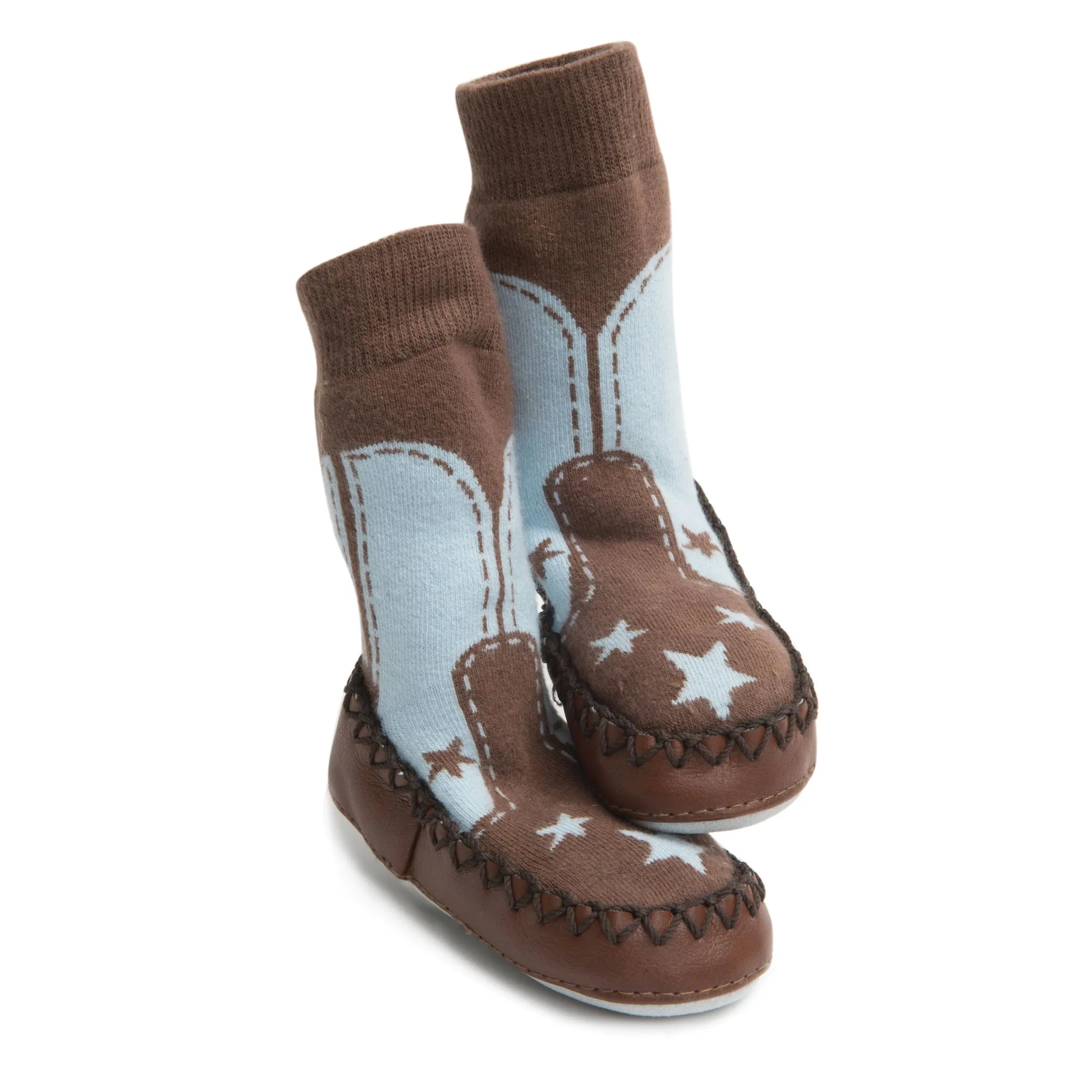 Mocc Ons Slipper Socks (Cowboy)