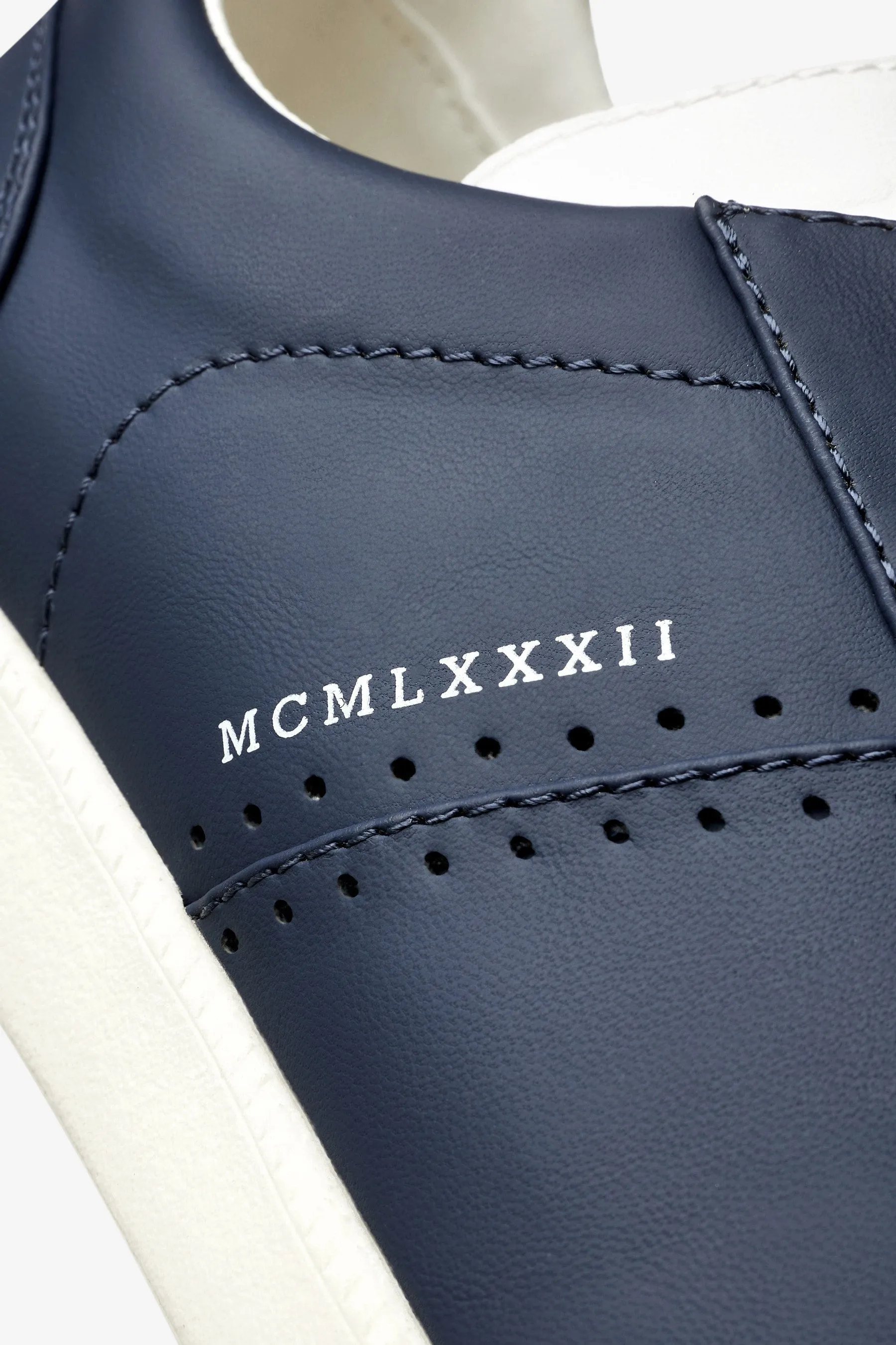 Next Navy Retro Mens Trainers