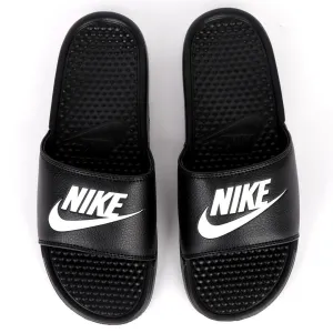 NK Benasi JDI Black With Off-white Logo Men's Slide