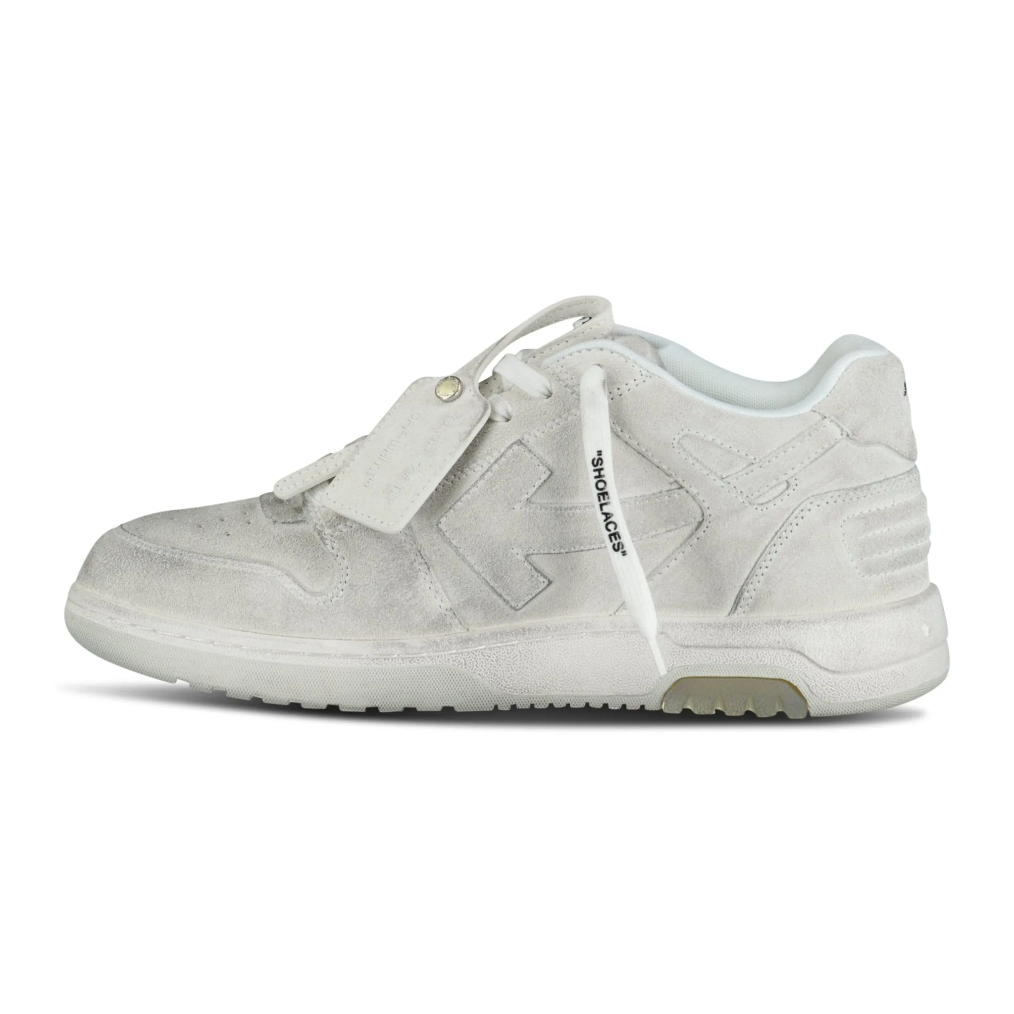 OFF-WHITE OUT OF OFFICE LOW VINTAGE DISTRESSED WHITE TRAINERS