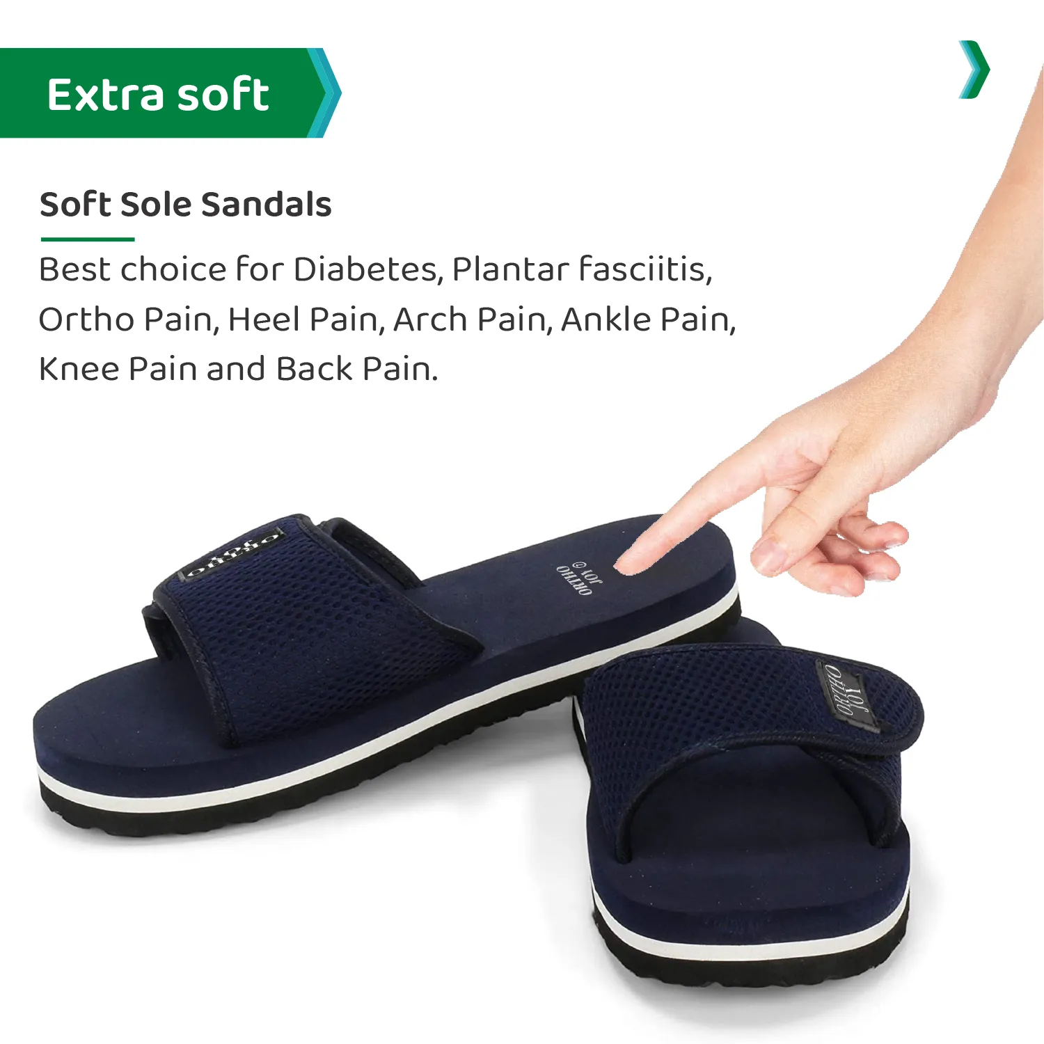 ORTHO JOY Extra Soft Doctor Slippers for Men/Flip-flops.